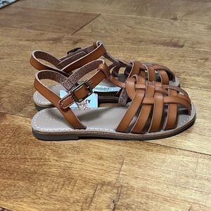 NEW WITH TAGS!! Toddler Girls Old Navy Faux-Leather Fisherman Sandals - 10